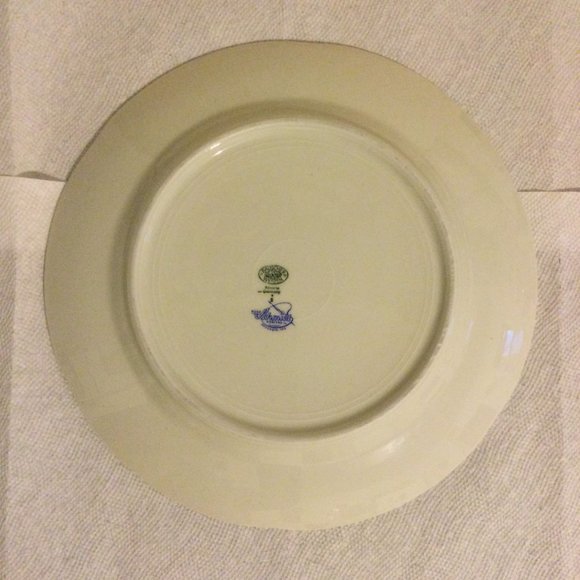 Bauscher Weiden Bavaria Germany Hugo Schmidt Koblenz plate landscape Roses vtg - Picture 7 of 7